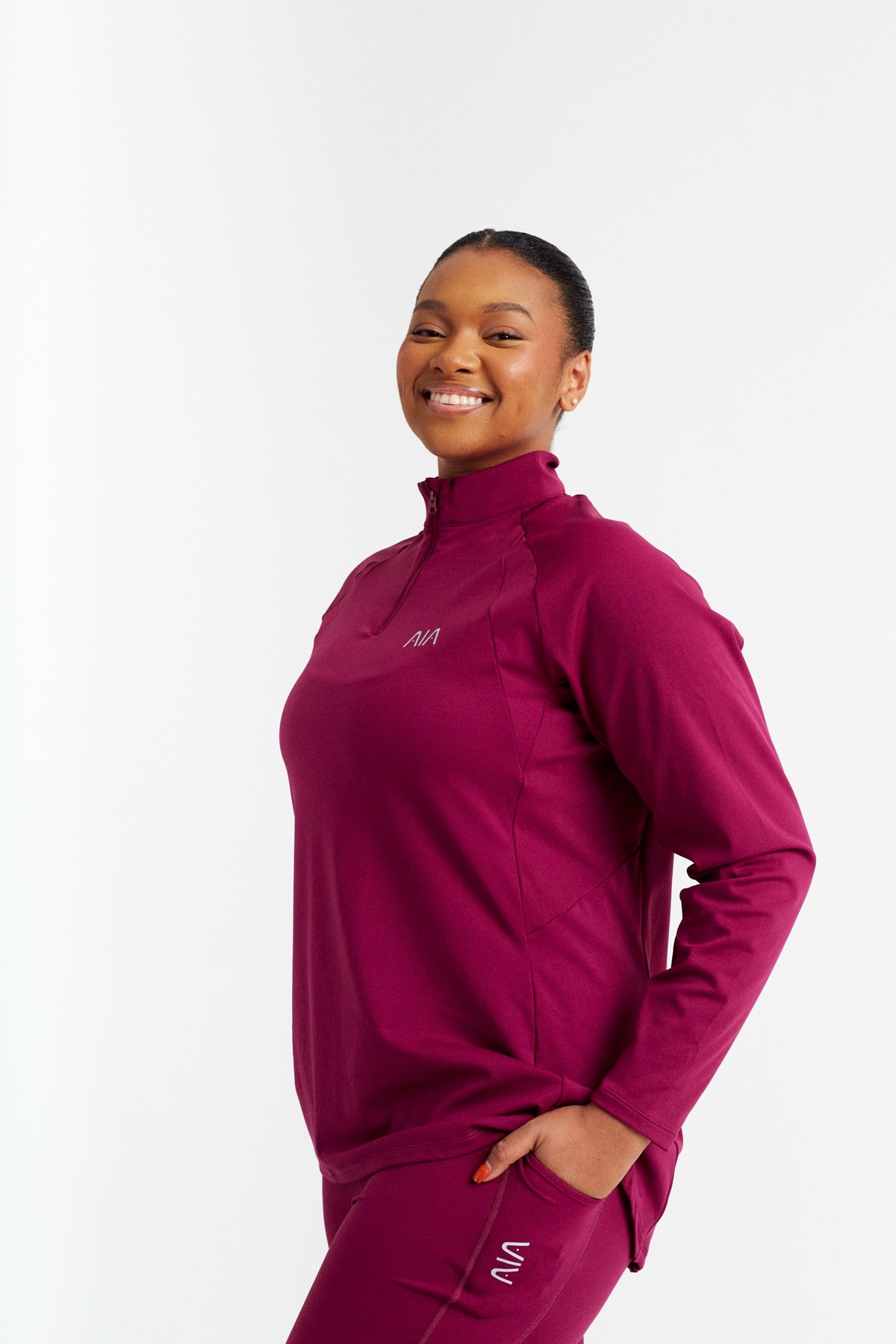 AIA Stride Leggings — Magenta