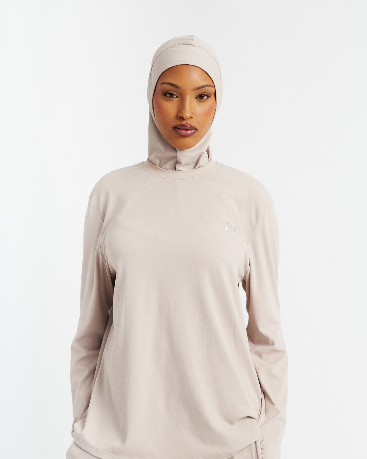 AIA Flowy Tee — Beige