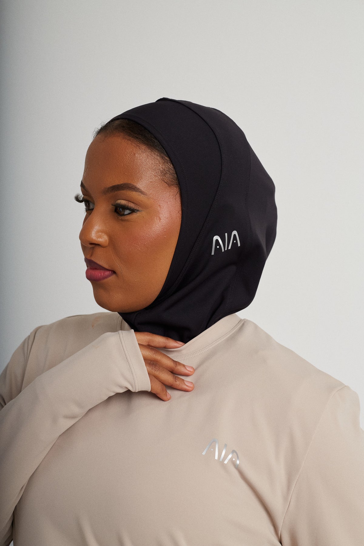 AIA Imaan Performance Scarf — Black