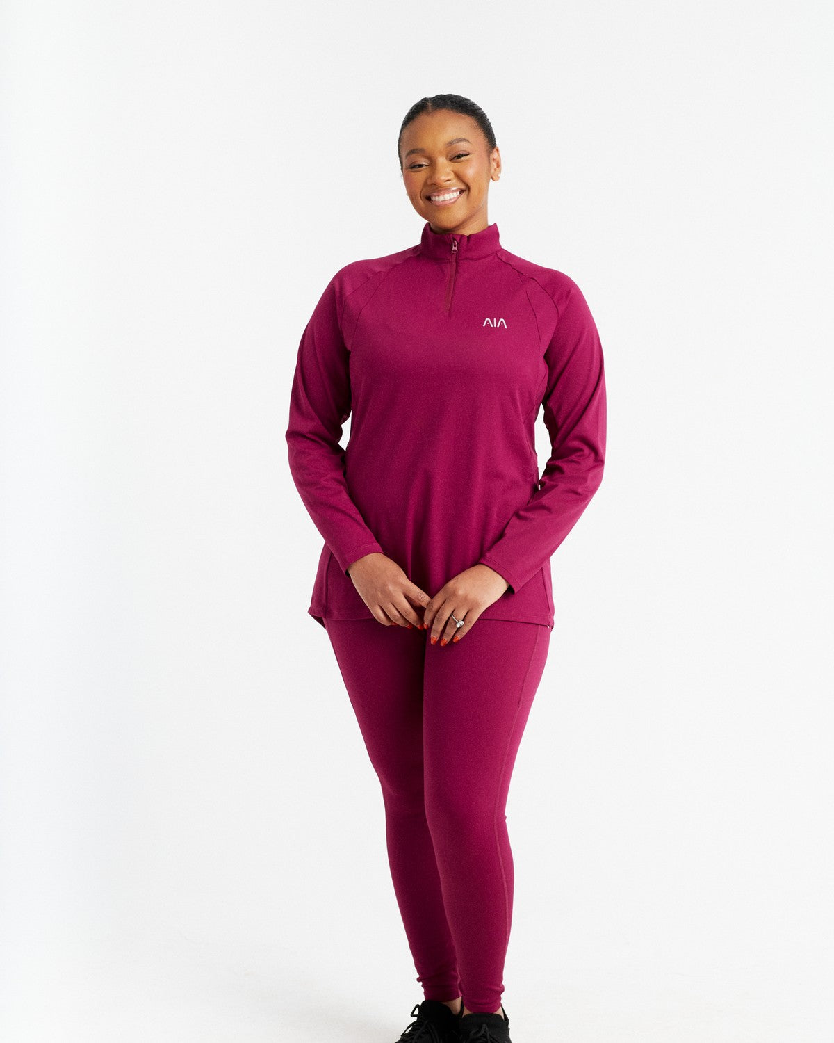 AIA Stride Leggings — Magenta