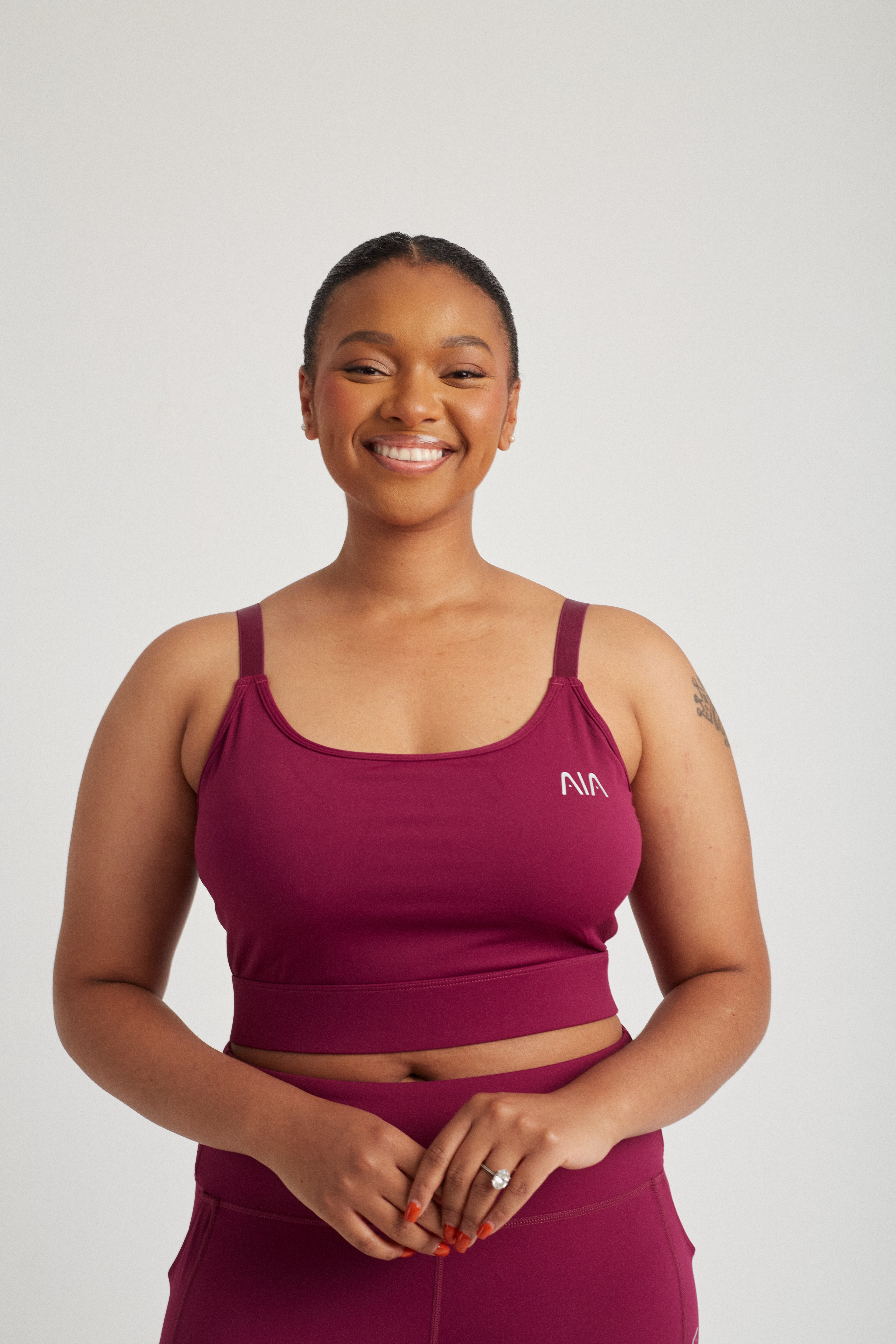 AIA Sport Bra — Magenta